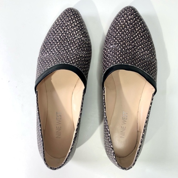 Nine West noinstride vegan snakeskin pointy flats - Picture 6 of 10